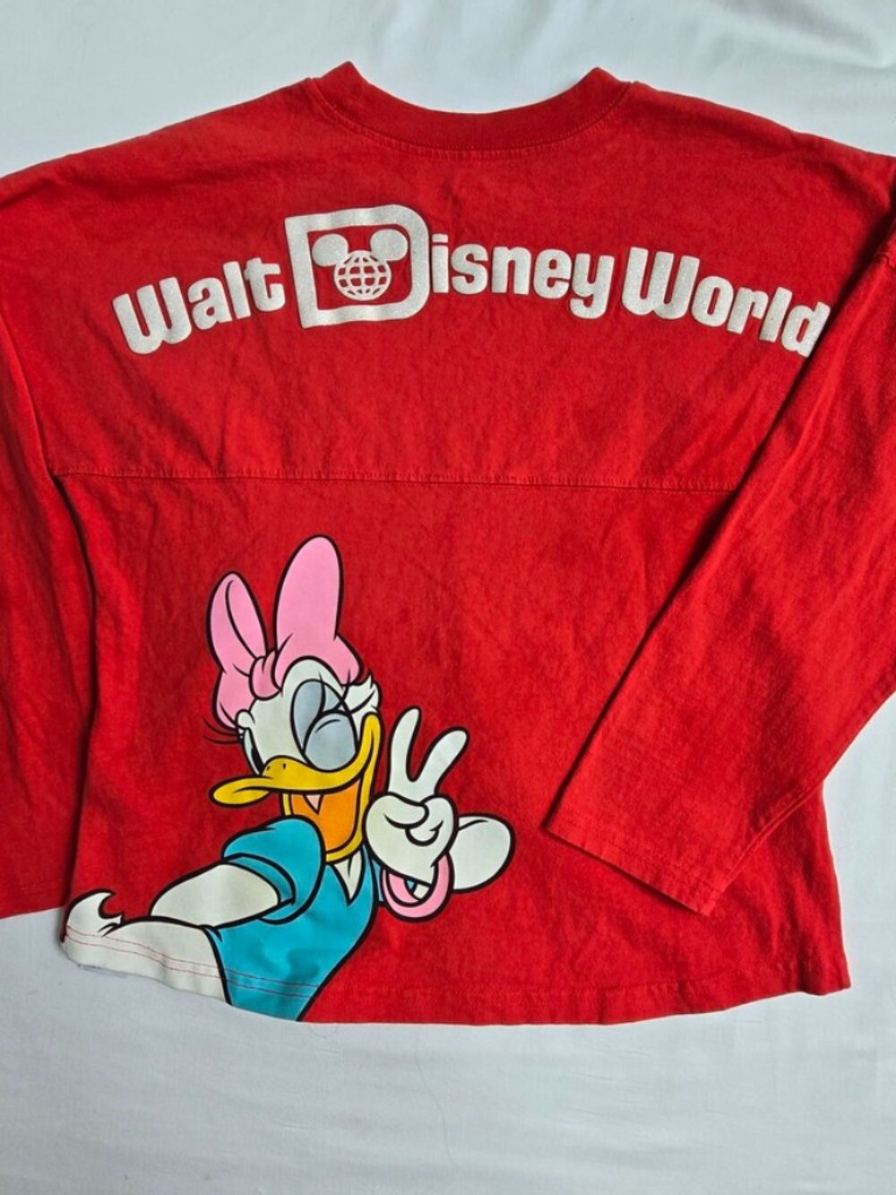 Disneyland Minnie Mouse & Daisy Duck Red Spirit Jersey Youth XL 14 Disney - Picture 3 of 8